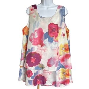 Floral Sleeveless Women's Top